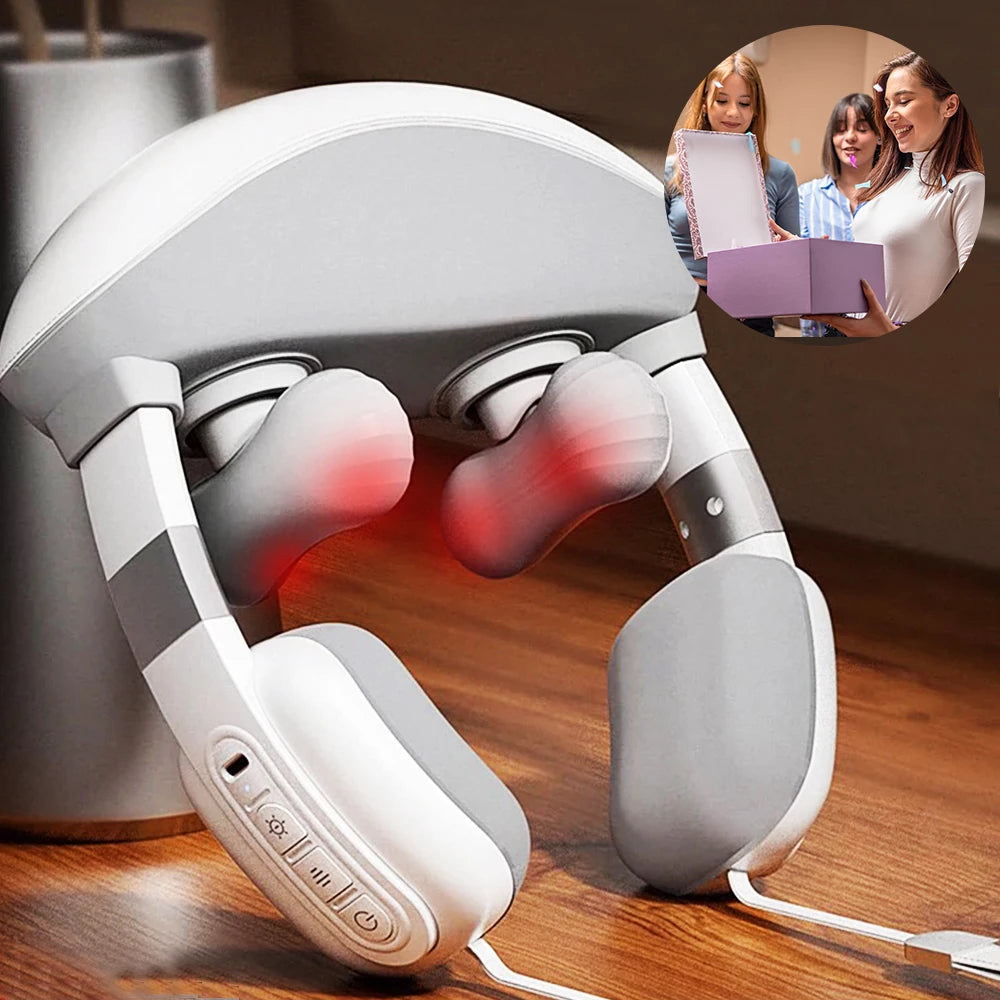 Simulated Finger Massage Multifunctional Massager, Adjustable in Multiple Gears, Fully Wrapped Shoulder and neck Messenger tools