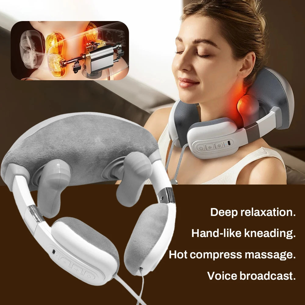 Simulated Finger Massage Multifunctional Massager, Adjustable in Multiple Gears, Fully Wrapped Shoulder and neck Messenger tools