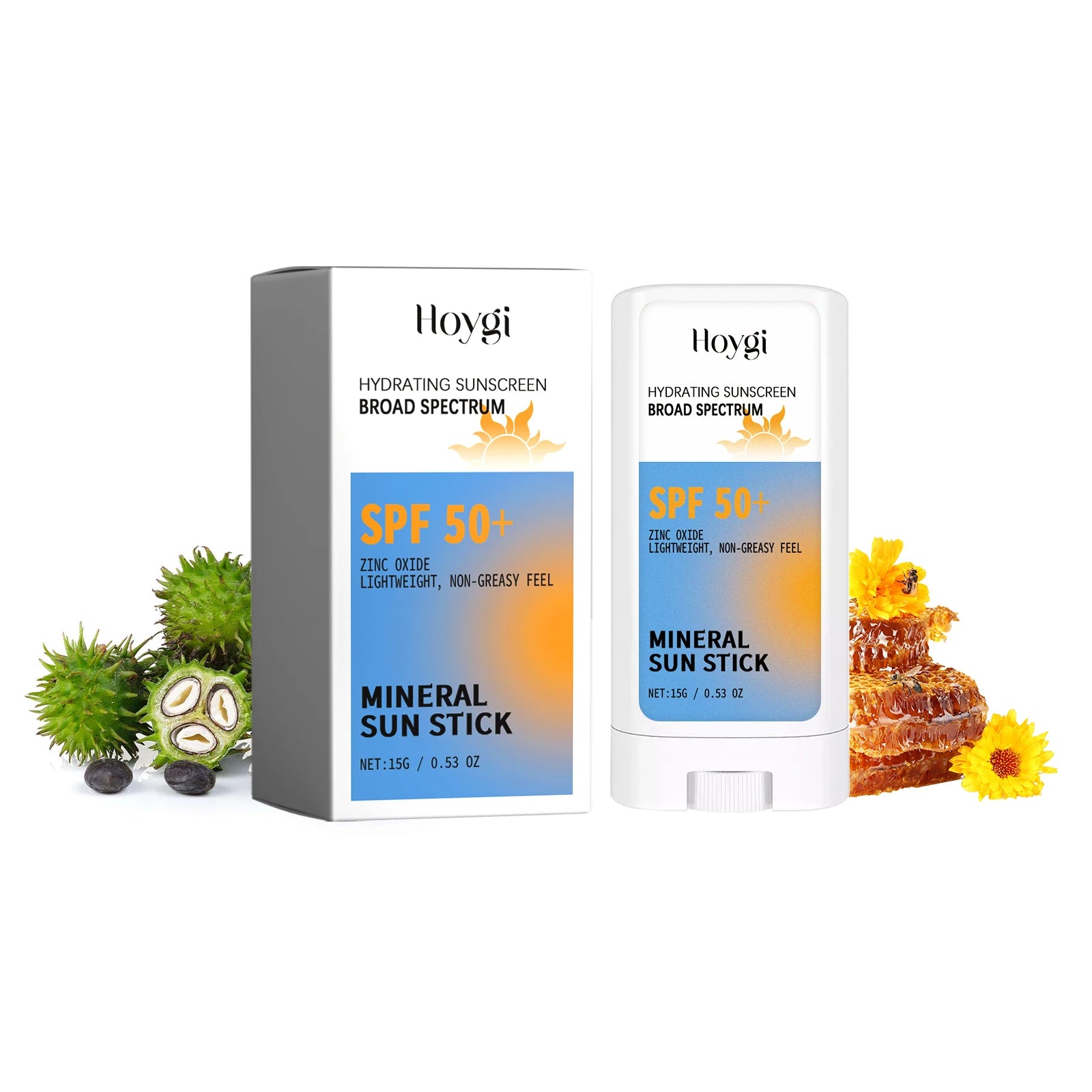 Hoygi 15g Sunscreen Cream Stick Spf50+ Moisturize Face Refresh Summer Oil Control Solar Blocker Uv Isolation Brighten Sun Cream