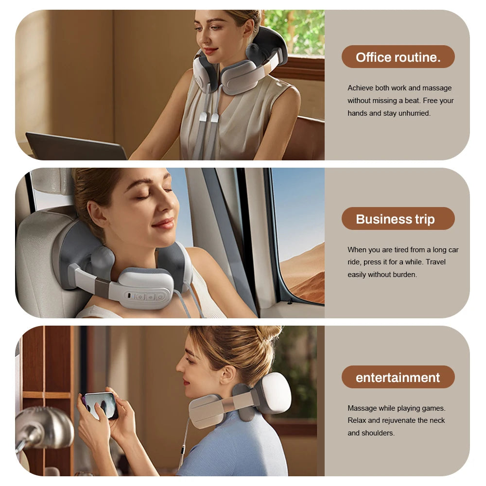Simulated Finger Massage Multifunctional Massager, Adjustable in Multiple Gears, Fully Wrapped Shoulder and neck Messenger tools