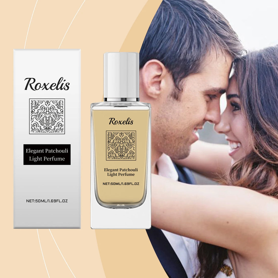 Roxelis 50ml Elegant Patchouli Perfume Light Fragrance Pheromone Release Charm Flirting Encourage Dating Glamour Scent Perfume