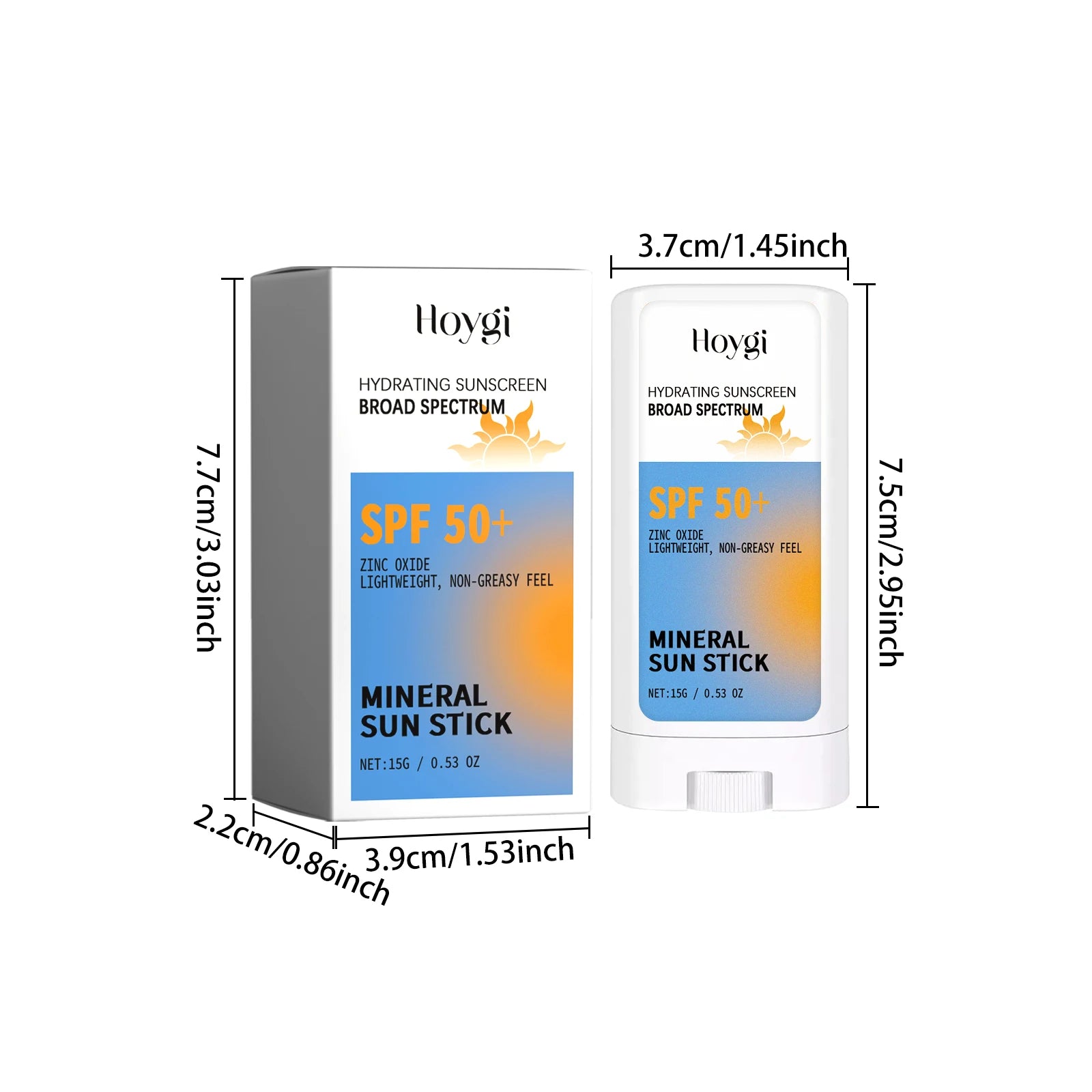 Hoygi 15g Sunscreen Cream Stick Spf50+ Moisturize Face Refresh Summer Oil Control Solar Blocker Uv Isolation Brighten Sun Cream