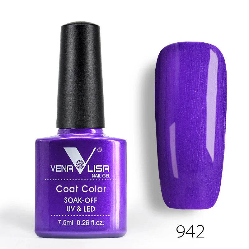 Venalisa Fashion Shiny 7.5 ML Soak Off UV Gel Nail Gel Polish Cosmetics Nail Art Manicure Nails Gel Polish Tips Nail Varnish L1