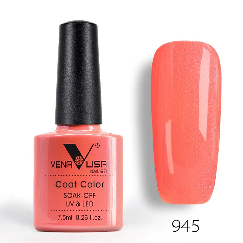 Venalisa Fashion Shiny 7.5 ML Soak Off UV Gel Nail Gel Polish Cosmetics Nail Art Manicure Nails Gel Polish Tips Nail Varnish L1