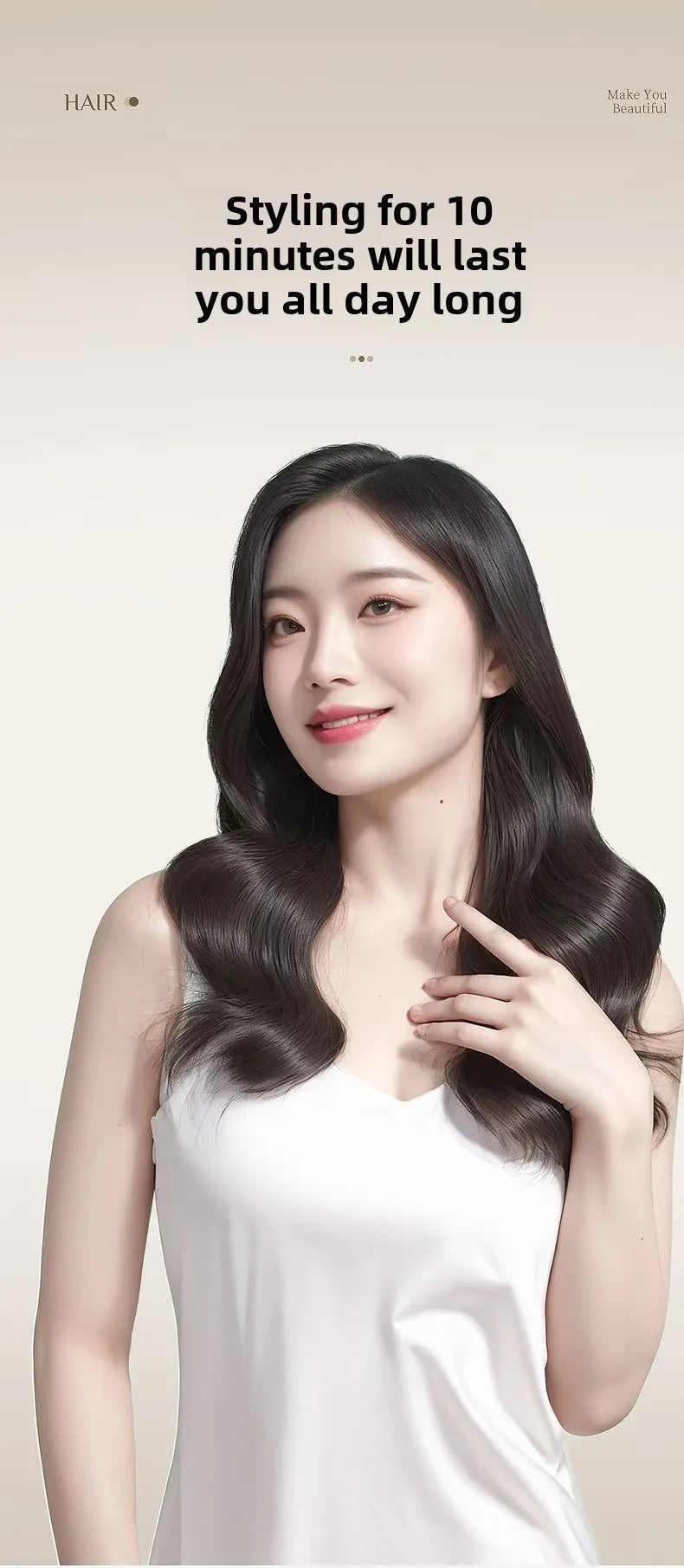 Automatic Rotating Curling Iron Electric Rotation Does Not Hurt Hair Portable Hair Curler for Comfortable and Safe Hair Styling