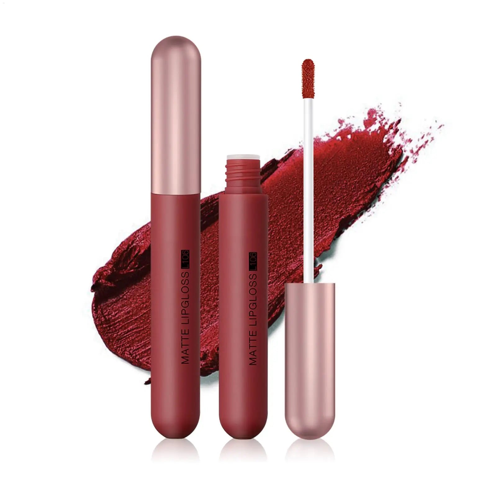 Mini Lipstick Set waterproof Matte 6 Colors Lipstick Velvet Red Lip Pigment Non-stick Cup Lip Gloss Kit