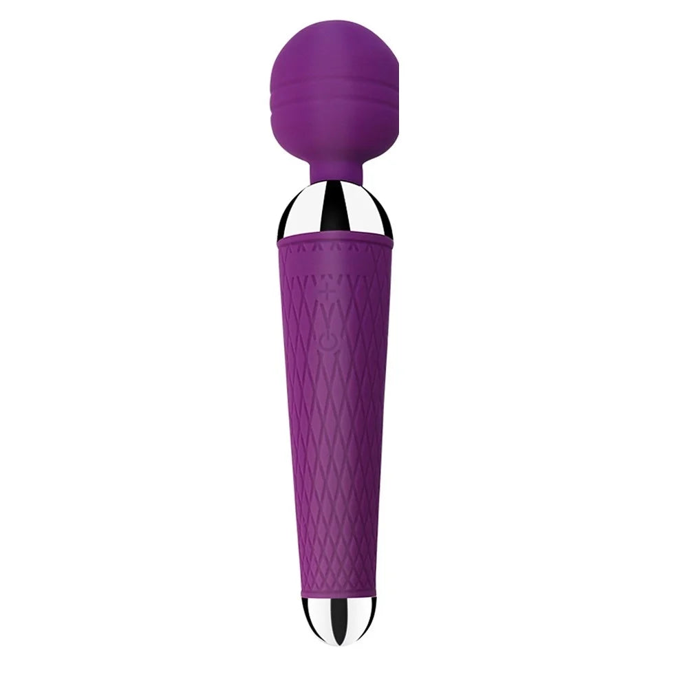 Powerful Clitoris Vibrators USB Recharge Magic Wand AV Vibrator Massager Sexual Wellness Erotic Sex Toys for Women Adult Product