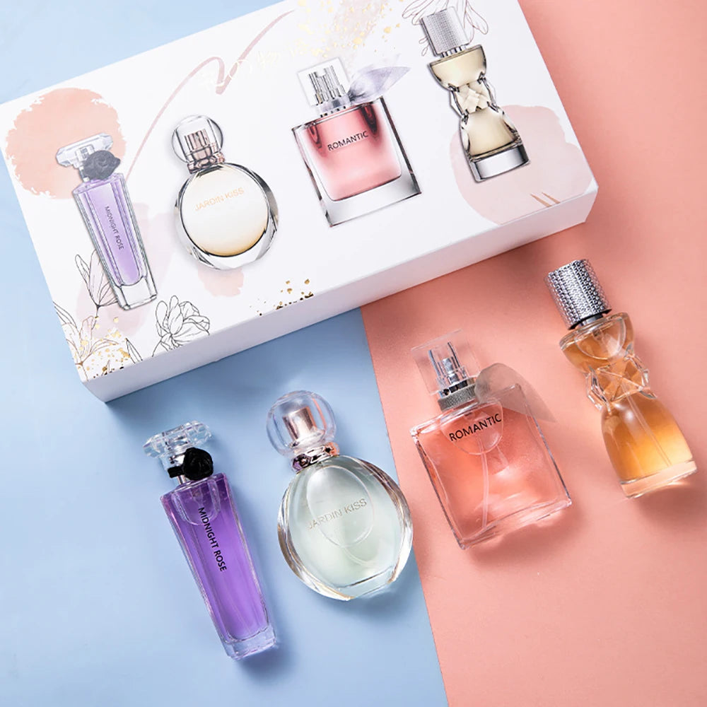 Gift Box Four Piece Set Perfume Women Lasting Fragrance Body Spray Floral Scent Pheromone Eau De Parfum Cologne 105ml Toilette