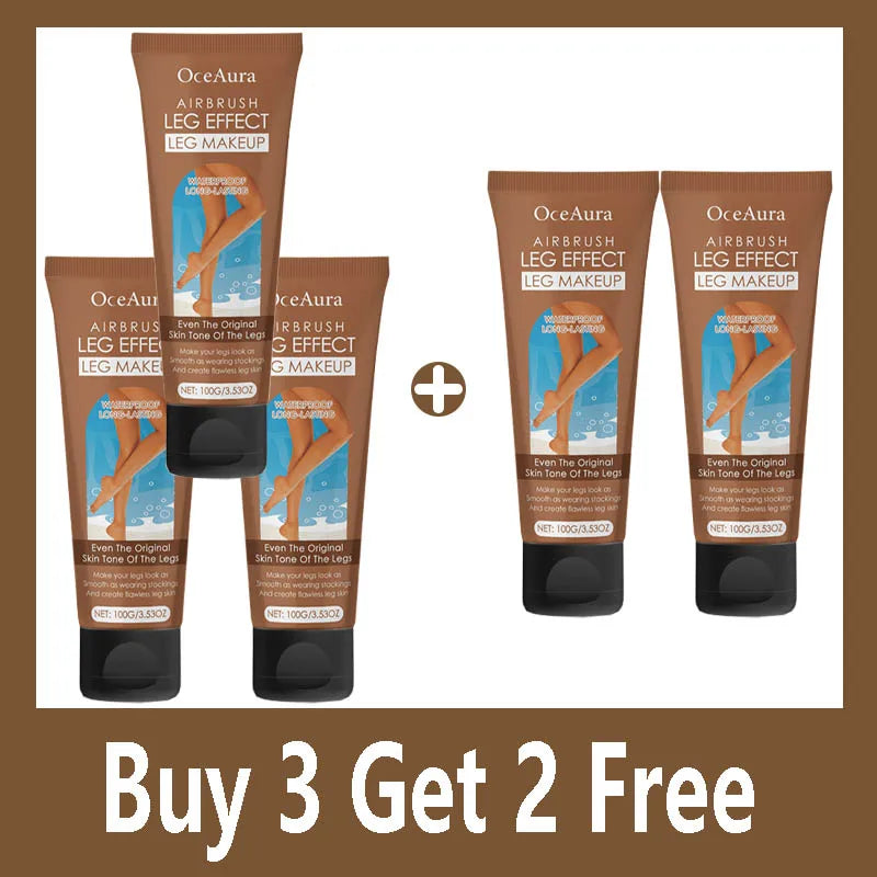 Waterproof Long Lasting Leg Makeup Lotion Even Skin Tone Body Foundation Body Tanning Cream Medium Bronze Leg Makeup