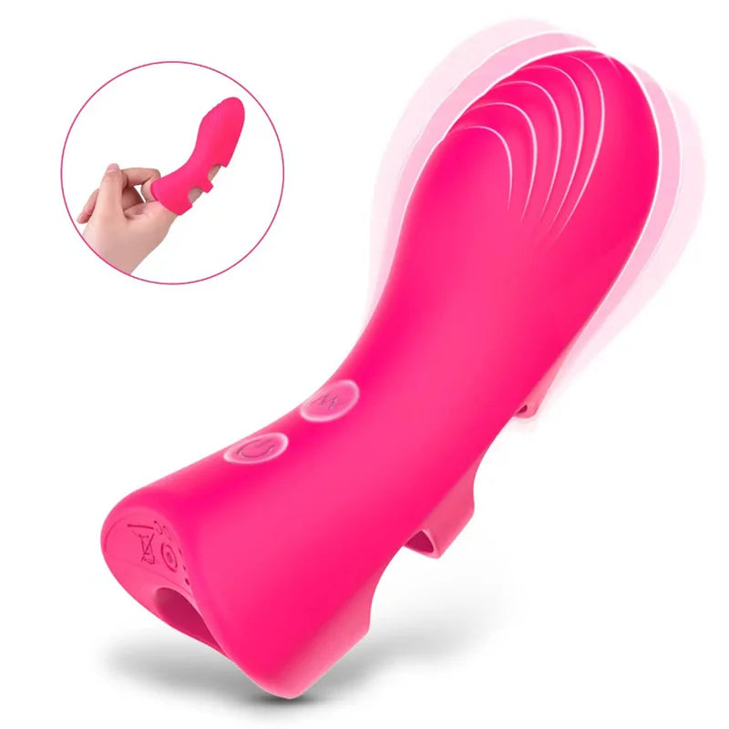 Finger Vibrator For Female Clitoral G Spot Stimulator Nipple Massager Sexual Pleasure Mini Couple Sex Toy For Women Adults 18