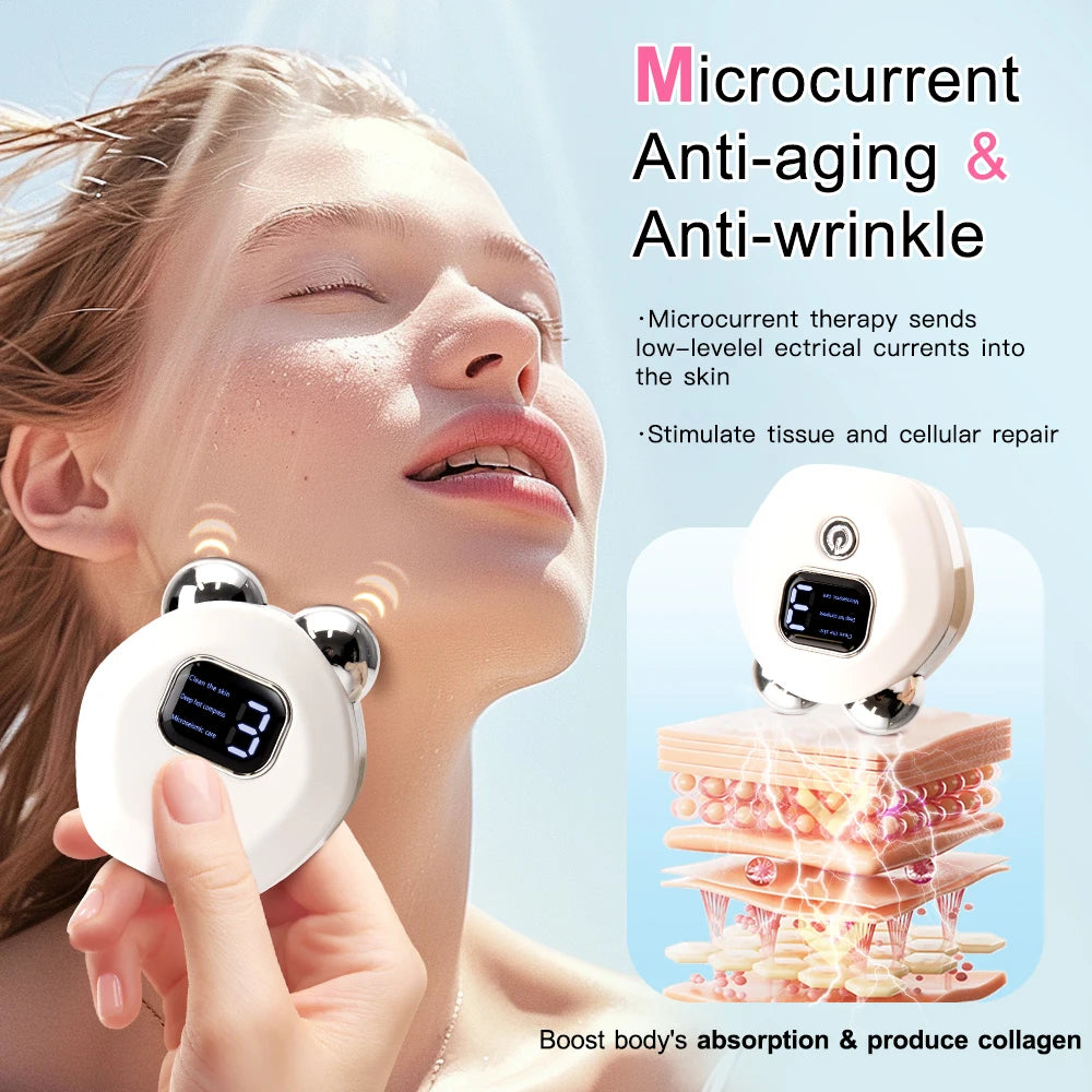 EMS Face Massagers Facial Lifting and Firming Device Anti Wrinkle Double Chin and Neck Massage Tool Facial Care Massage Tools