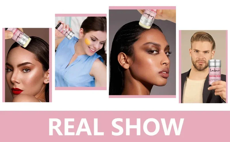 Professional Styling Wax Kit for Women, Anti-frizz Pomade, Smoothing, Broken Back Hair Mud, Messy Hairs Control Wax Rod