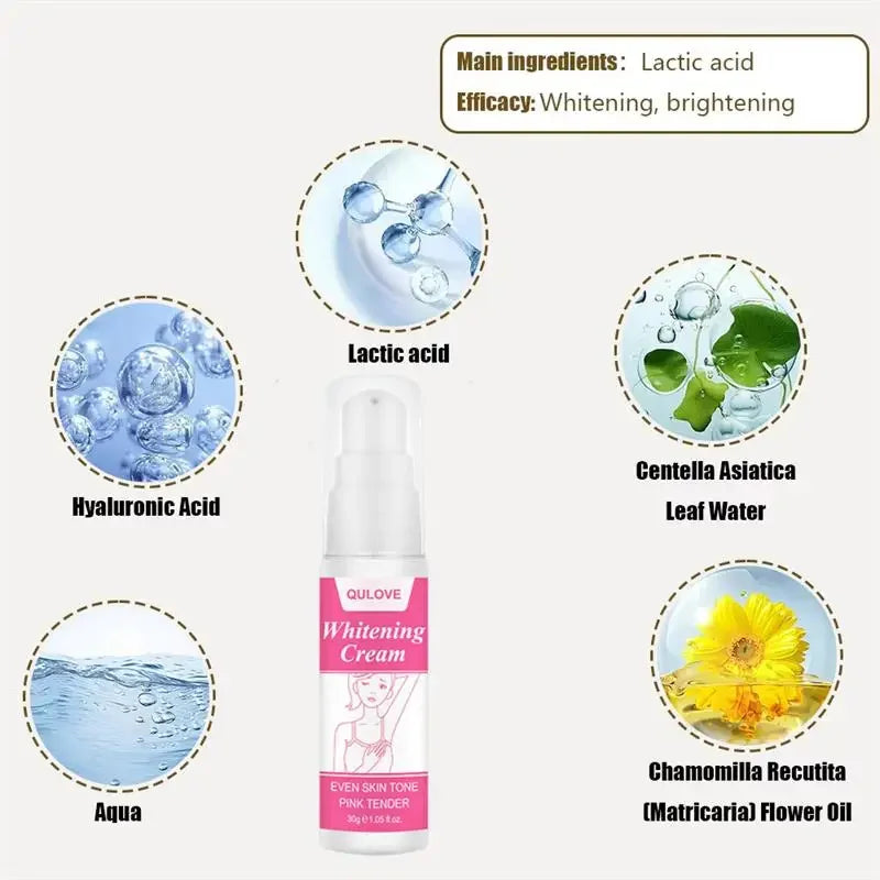 Whitening Cream Private Parts Underarm Bleaching Serum Whiten Butt Knee Brighten Inner Thigh Intimate Parts Dark Remove Melanin