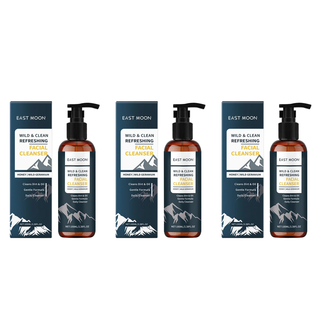 Men's Nourishing Facial Cleanser Refine Pores Brightening Gentle Oil Control Face Wash for Deep Cleansing & Refreshing Skin