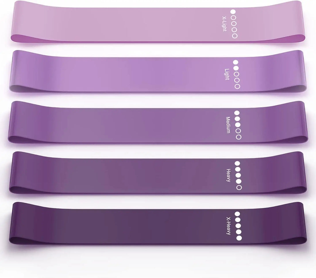 Resistance bands for exercise, elastic exercise loops for physical therapy, and stretch bands for beautiful legs