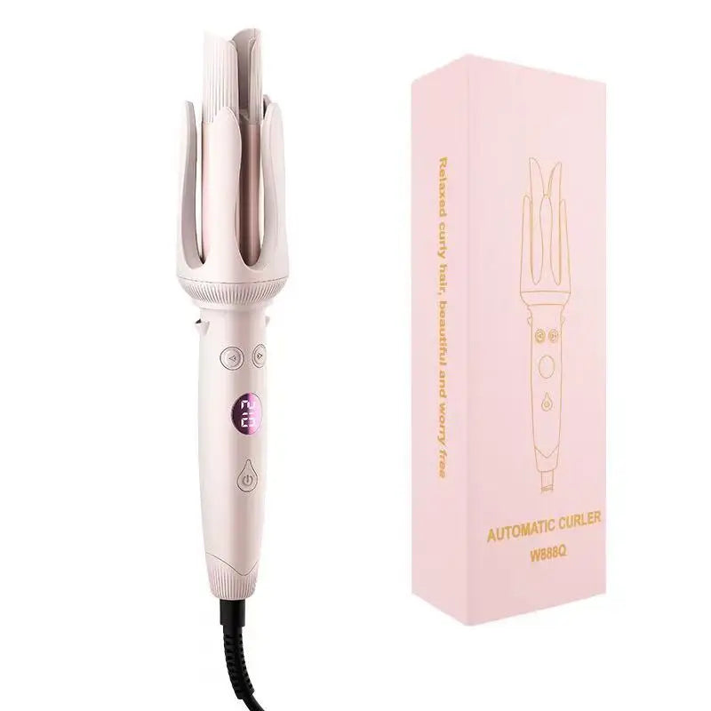 Advanced Hair Curling Iron New Hair Curler with LED Display Anti-Tangle & Auto-Off Protable Curling Wand for Home and Travel Use
