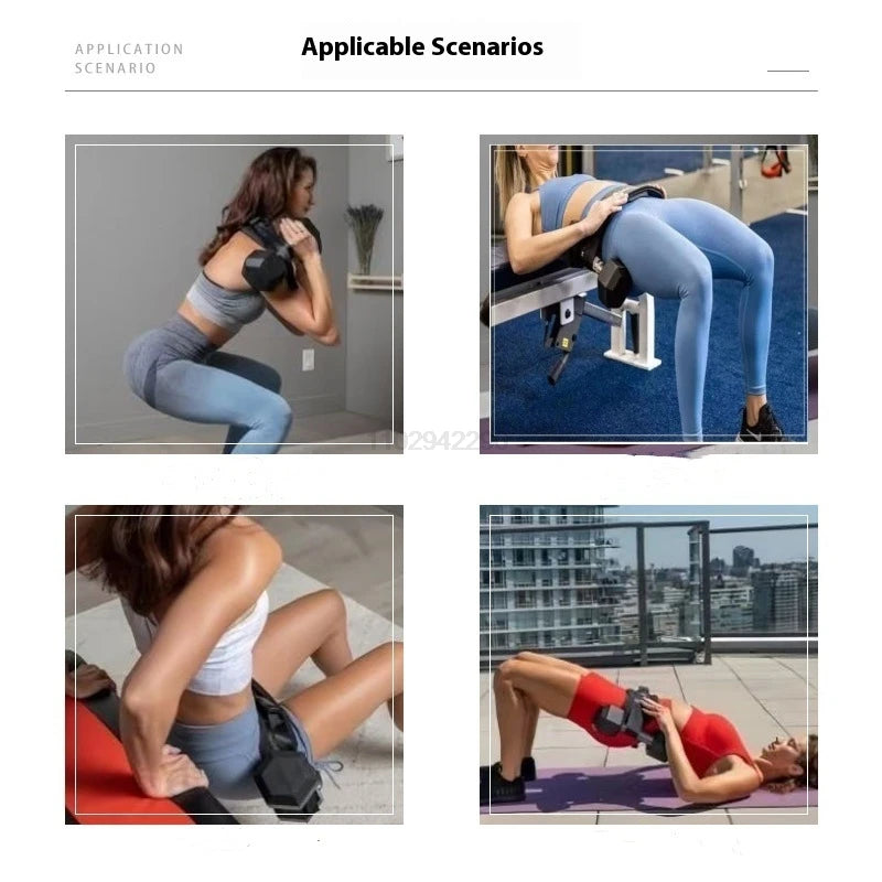 Weight-bearing Belt Weighted Waist Trainer Belt - Adjustable Resistance Ergonomic Design Workout Hip Thrust Hip Training Belt