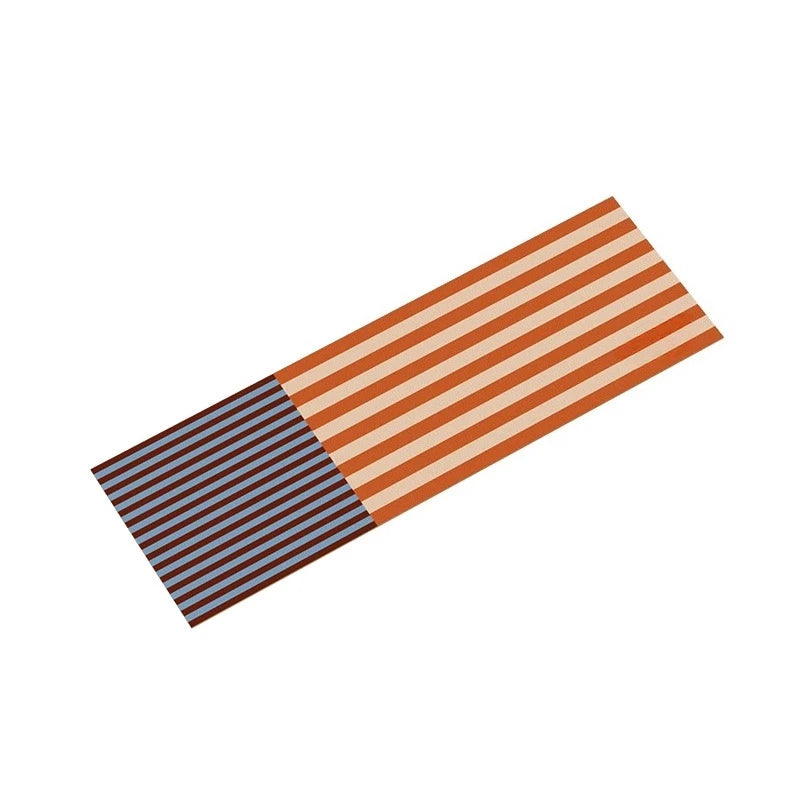 Kitchen Special Carpet PVC Waterproof and Oil-proof Carpet Easy To Clean Cushioning Rugs Artistic Striped Decorative Carpet Mats