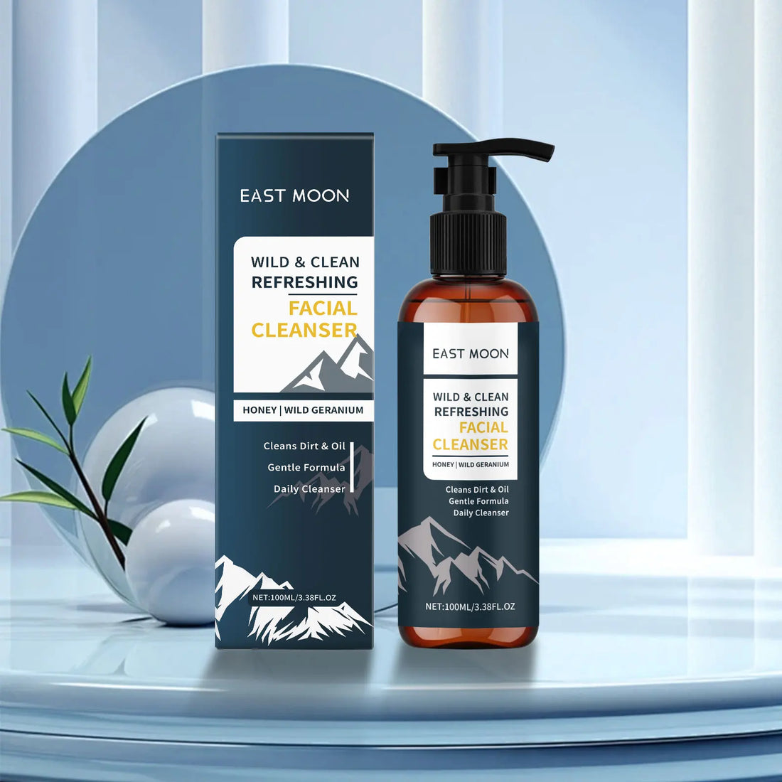 Men's Nourishing Facial Cleanser Refine Pores Brightening Gentle Oil Control Face Wash for Deep Cleansing & Refreshing Skin