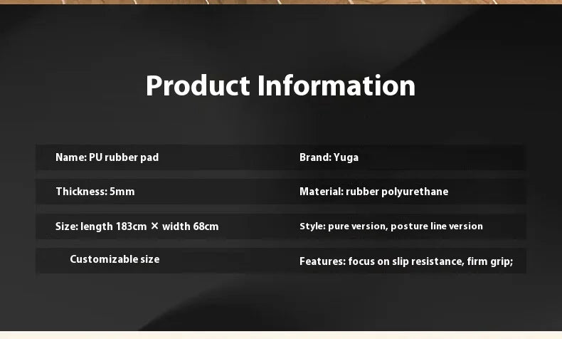 ‌PU & Natural Rubber Yoga Mat - Women’s Anti-Slip Fitness Mat with Laser Alignment Lines, Extra Thick & Durable Premium Edition‌