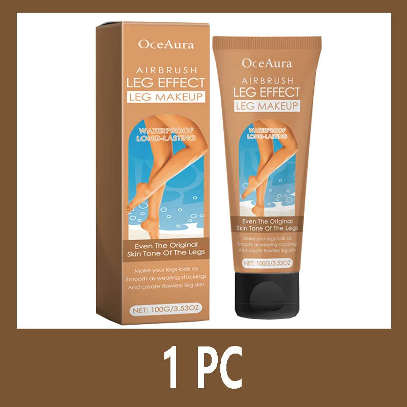 Waterproof Long Lasting Leg Makeup Lotion Even Skin Tone Body Foundation Body Tanning Cream Medium Bronze Leg Makeup
