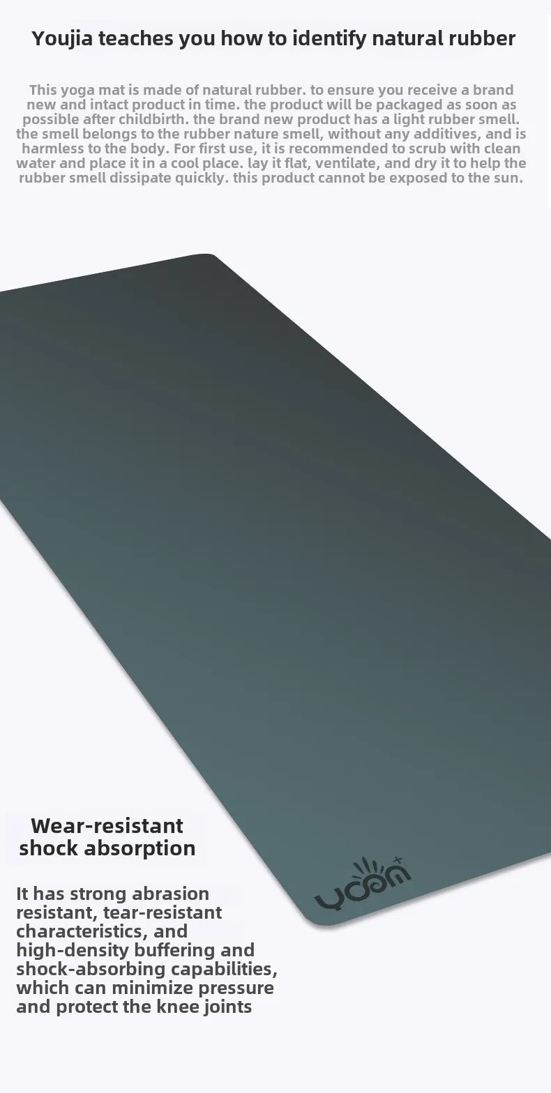 ‌PU & Natural Rubber Yoga Mat - Women’s Anti-Slip Fitness Mat with Laser Alignment Lines, Extra Thick & Durable Premium Edition‌