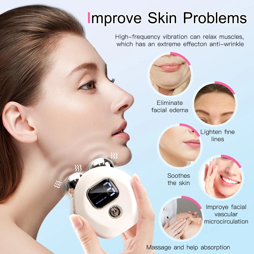 EMS Face Massagers Facial Lifting and Firming Device Anti Wrinkle Double Chin and Neck Massage Tool Facial Care Massage Tools