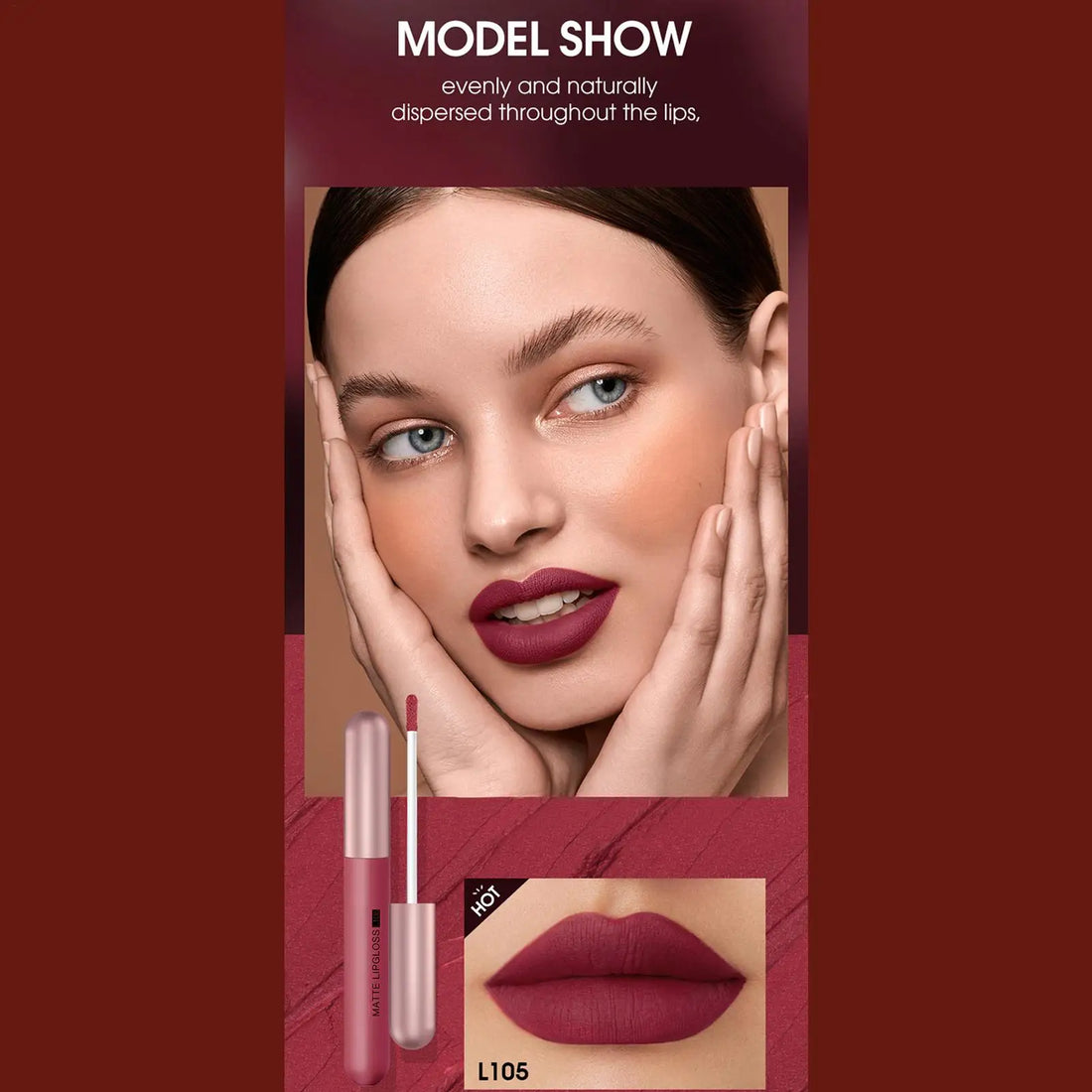 Mini Lipstick Set waterproof Matte 6 Colors Lipstick Velvet Red Lip Pigment Non-stick Cup Lip Gloss Kit