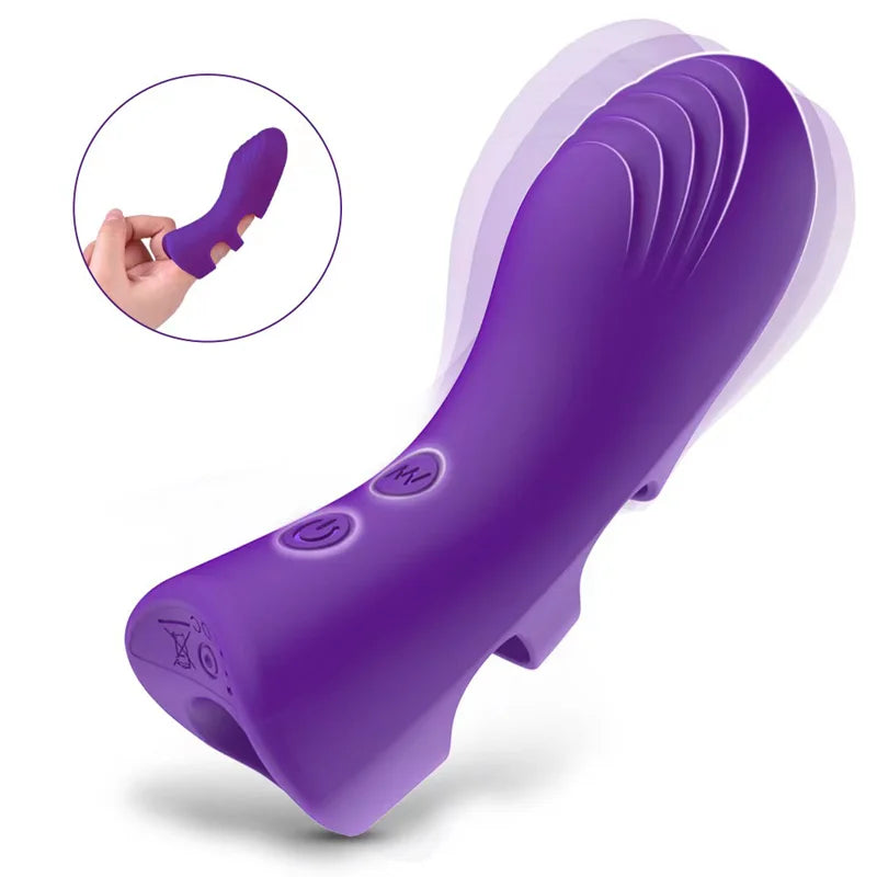Finger Vibrator For Female Clitoral G Spot Stimulator Nipple Massager Sexual Pleasure Mini Couple Sex Toy For Women Adults 18