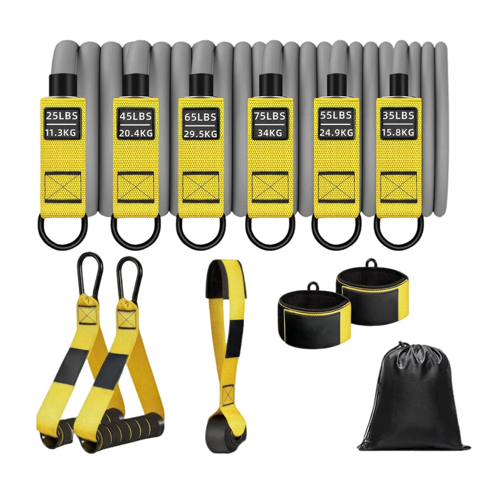 Resistance Bands Exercise Bands with Handles Fitness Bands Set Multi-Function Workout Bands Weight Bands Home Gym Equipment