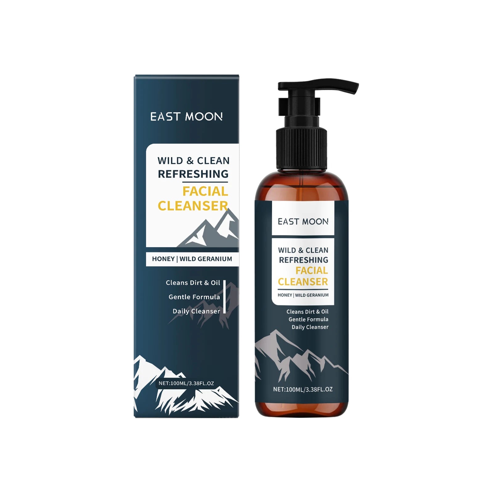 Men's Nourishing Facial Cleanser Refine Pores Brightening Gentle Oil Control Face Wash for Deep Cleansing & Refreshing Skin