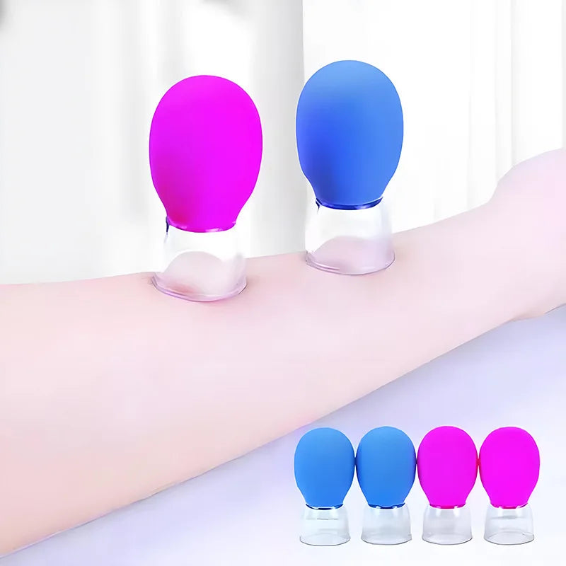Silicone Cupping Massage Cup For Body Face Neck Eye Massager Vacuum Tank Body Facial Care, Anti-aging Beauty Tool