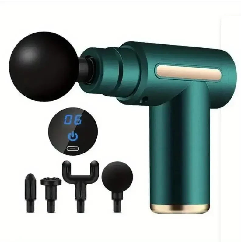 Portable fascia gun deep tissue massage mini lightweight adjustable speed massage device suitable for full body massage