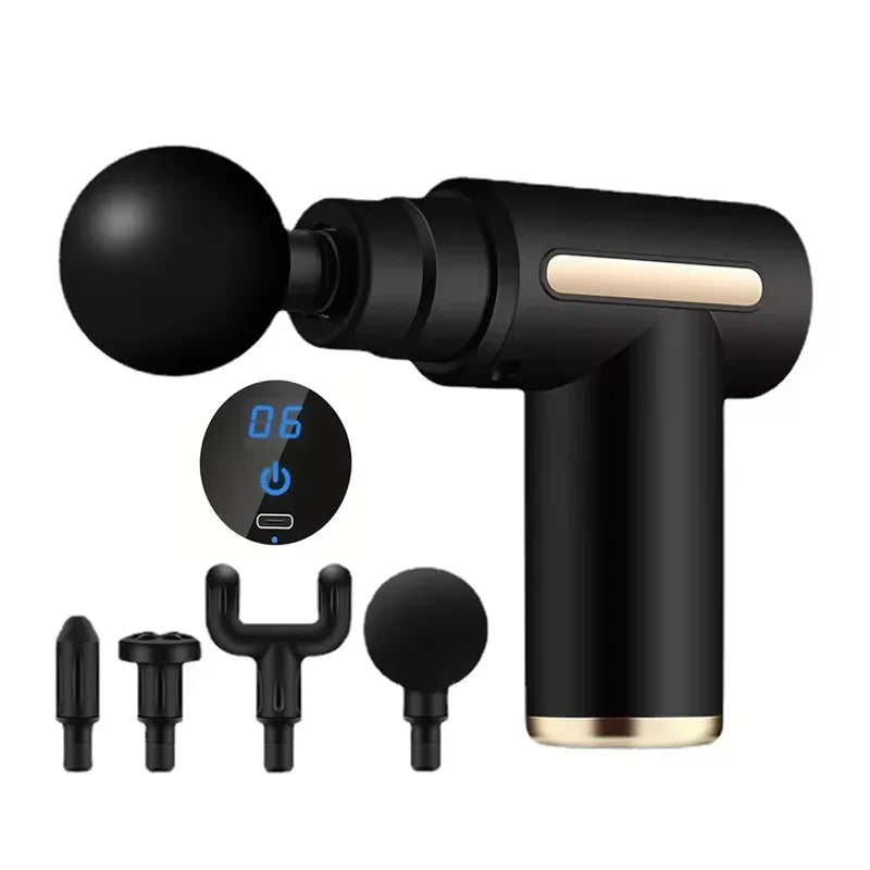 Portable fascia gun deep tissue massage mini lightweight adjustable speed massage device suitable for full body massage