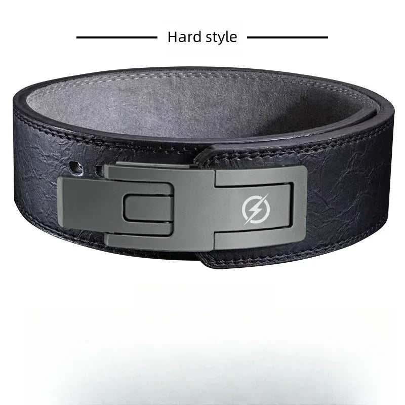 Powerlifting Lever Gym Belt Fitness Body Building Gym Waist Trainer Cowhide Belts Squats Lever Weight Lifting Belt for excercise