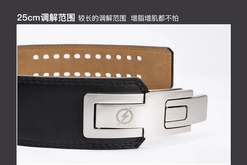 Powerlifting Lever Gym Belt Fitness Body Building Gym Waist Trainer Cowhide Belts Squats Lever Weight Lifting Belt for excercise