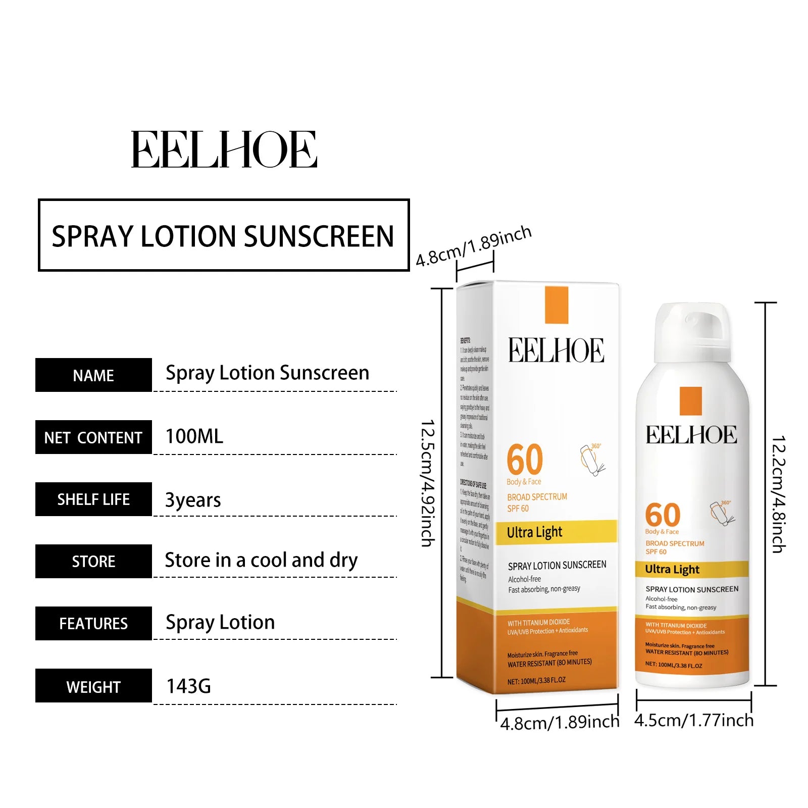 Sunscreen Spray Spf50 Waterproof Facial Body Long Lasting Sun Block Isolation Mist UV Protector Brightning Moisturizer Skin Care