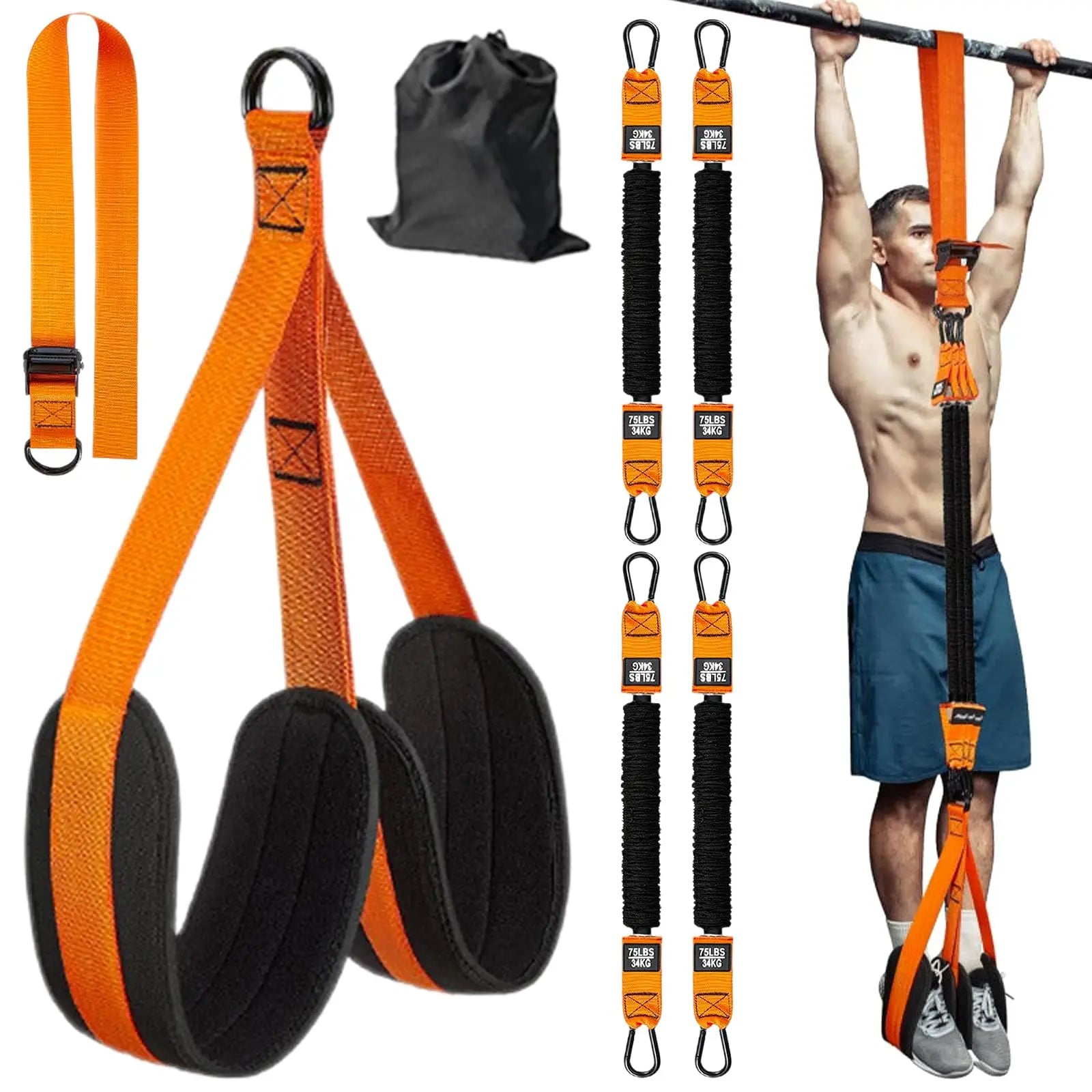 Pull Up Assistance Bands, Heavy Duty Resistance Band for Pull Up,Knee Rest, Bands for Pull Up Assist for Strength Training