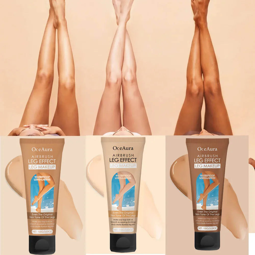 Waterproof Long Lasting Leg Makeup Lotion Even Skin Tone Body Foundation Body Tanning Cream Medium Bronze Leg Makeup