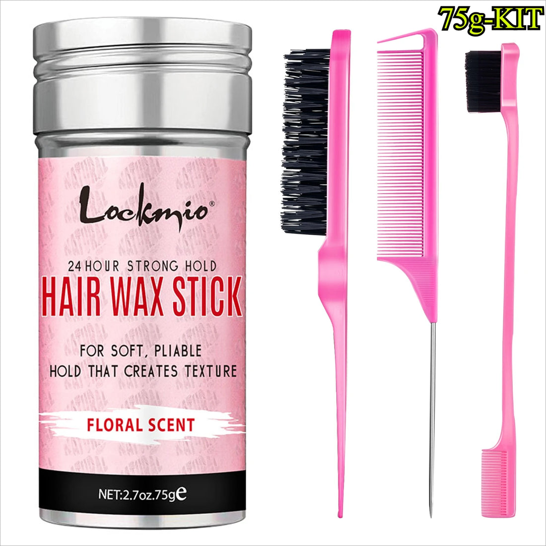 Professional Styling Wax Kit for Women, Anti-frizz Pomade, Smoothing, Broken Back Hair Mud, Messy Hairs Control Wax Rod