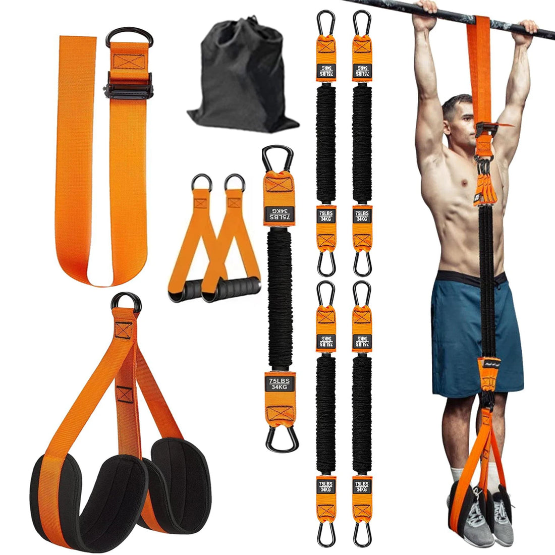 Pull Up Assistance Bands, Heavy Duty Resistance Band for Pull Up,Knee Rest, Bands for Pull Up Assist for Strength Training