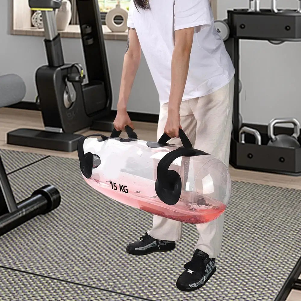 Fitness Aqua Bag 10/15/20/30kg Inflatable Water Power Bags for Weightlifting Workout Home Gym Body Building Fitness Equipment