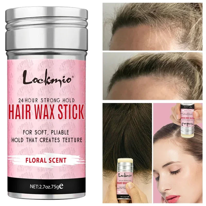 Professional Styling Wax Kit for Women, Anti-frizz Pomade, Smoothing, Broken Back Hair Mud, Messy Hairs Control Wax Rod