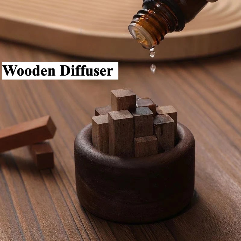 Wooden Diffuser Wooden Aromatherapy Home Office Teahouse  Decor Nice Gift Zen Buddhist MultiPurpose Home Decor