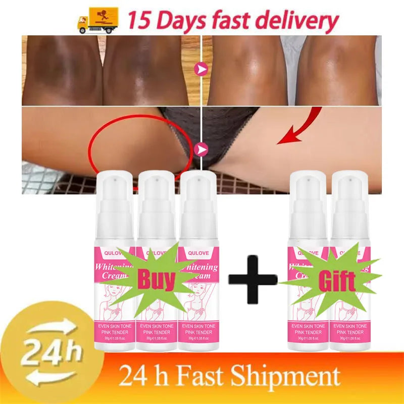 Whitening Cream Private Parts Underarm Bleaching Serum Whiten Butt Knee Brighten Inner Thigh Intimate Parts Dark Remove Melanin