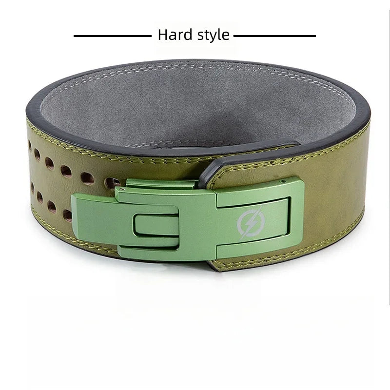 Powerlifting Lever Gym Belt Fitness Body Building Gym Waist Trainer Cowhide Belts Squats Lever Weight Lifting Belt for excercise