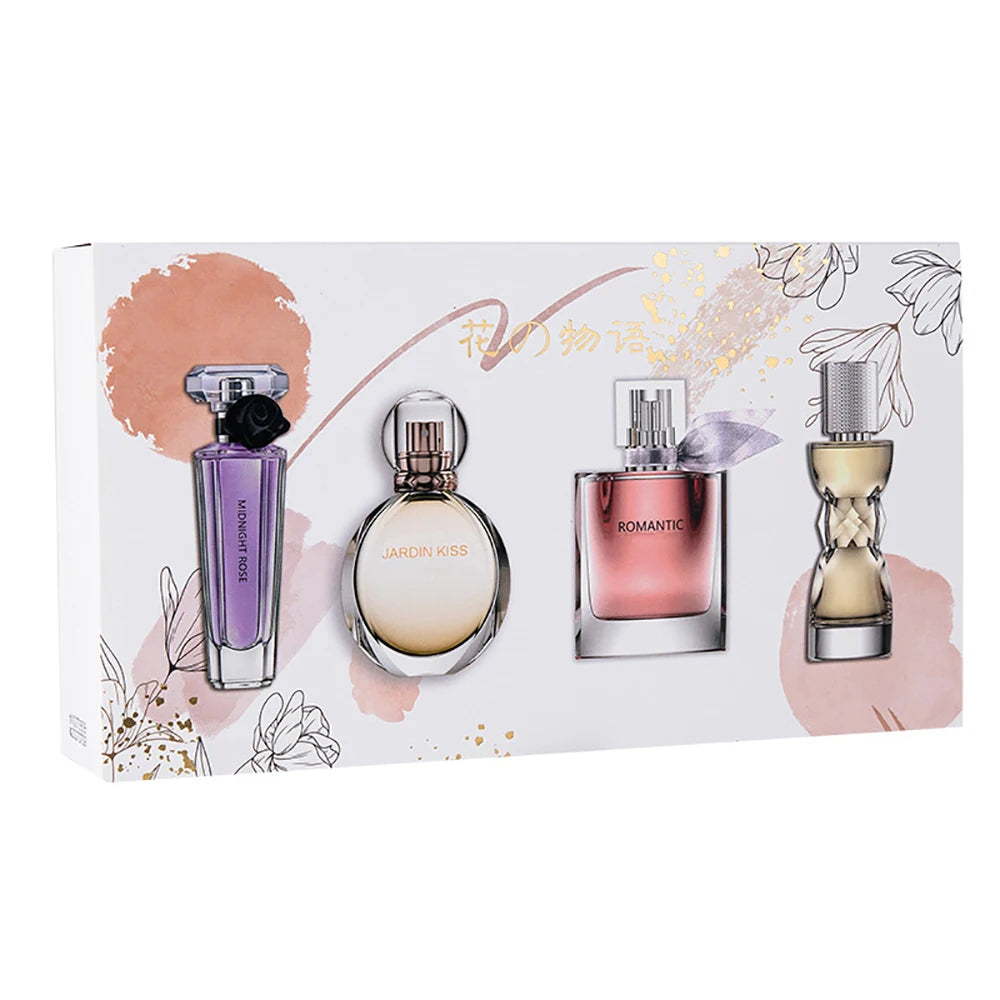 Gift Box Four Piece Set Perfume Women Lasting Fragrance Body Spray Floral Scent Pheromone Eau De Parfum Cologne 105ml Toilette