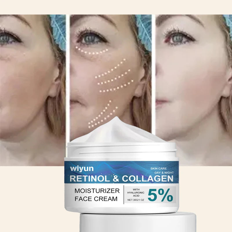 Retinol Anti-wrinkle Cream For Men Collagen Anti-Aging Removal Face & Neck Wrinkle Efficient Moisturize Firming Korean Skin Care