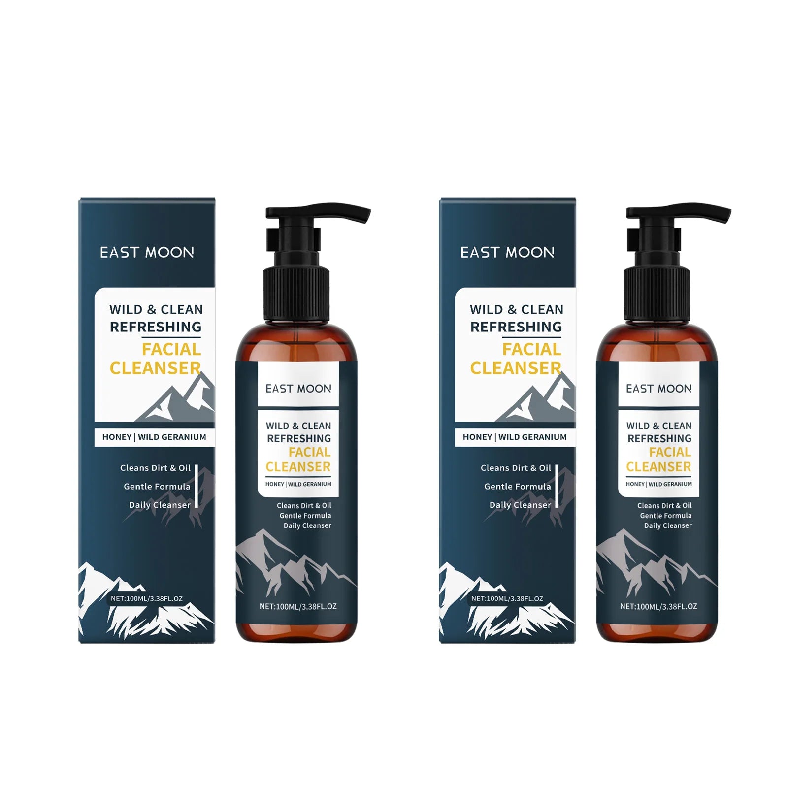 Men's Nourishing Facial Cleanser Refine Pores Brightening Gentle Oil Control Face Wash for Deep Cleansing & Refreshing Skin