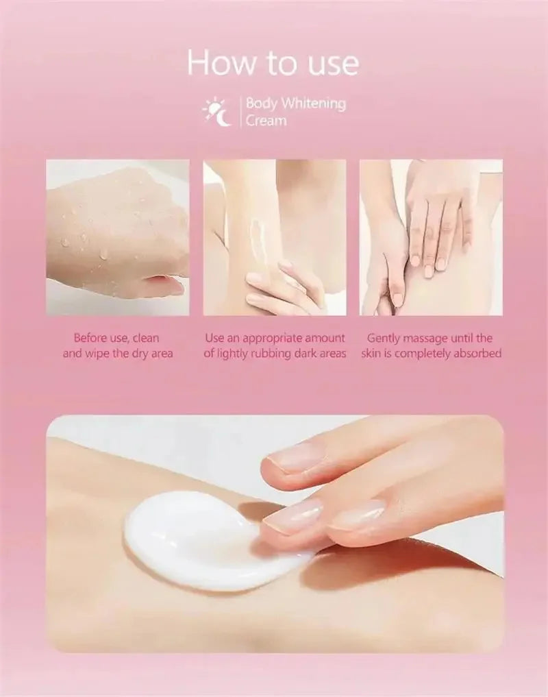 Whitening Cream Private Parts Underarm Bleaching Serum Whiten Butt Knee Brighten Inner Thigh Intimate Parts Dark Remove Melanin
